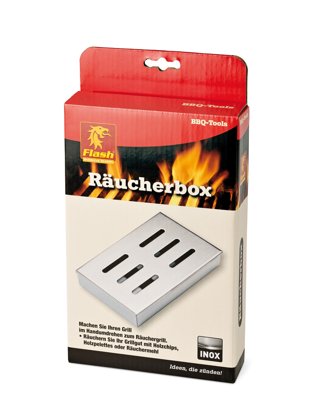 FLASH Räucherbox Edelstahl