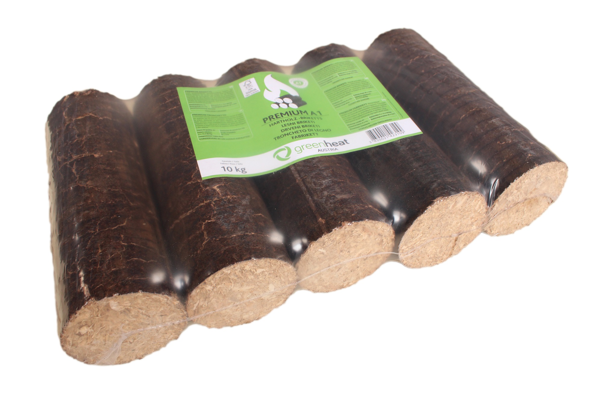 Runde Holzbriketts HARTHOLZ - 960kg