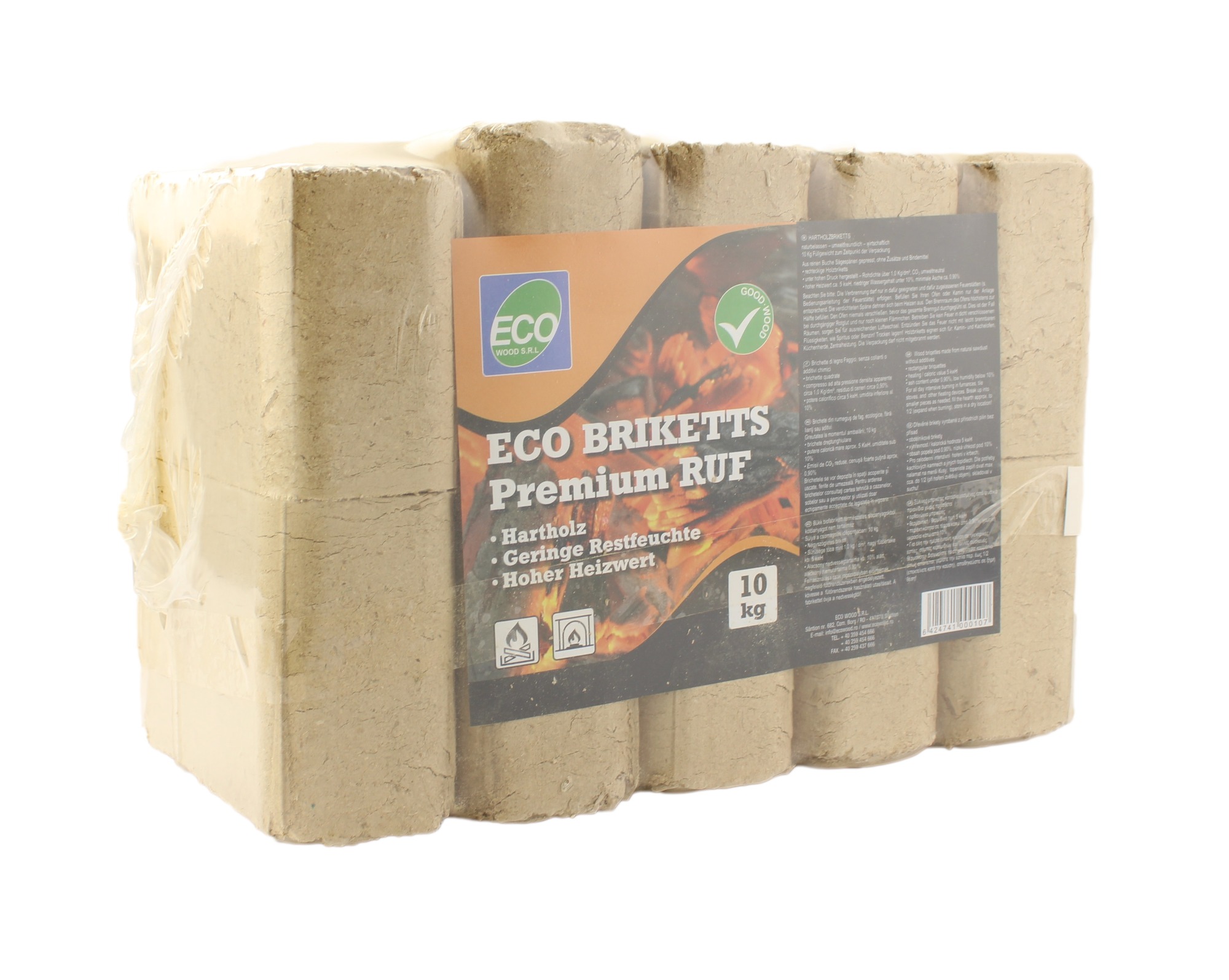 Holzbriketts RUF 100% Buche