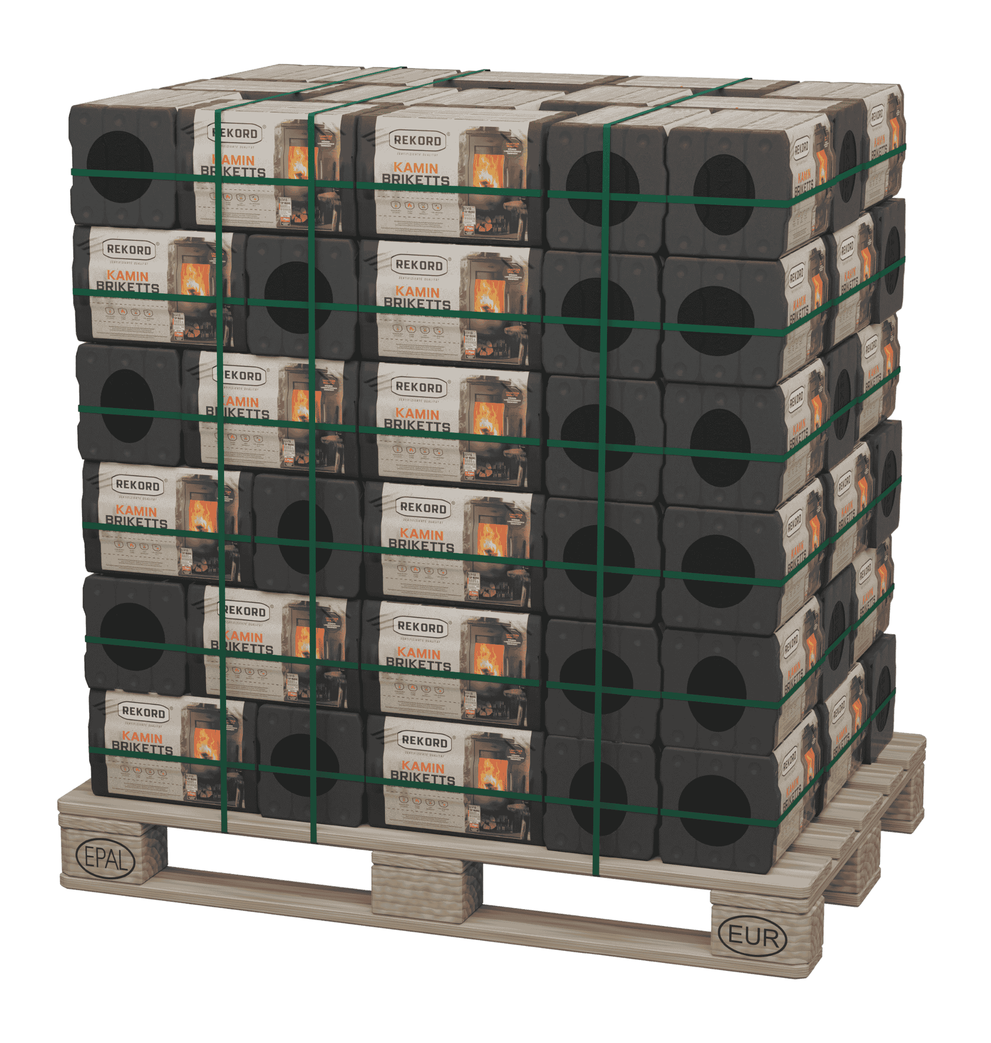 Original REKORD Kaminbriketts 10kg – Folie Original REKORD Kaminbriketts 10kg – Folie