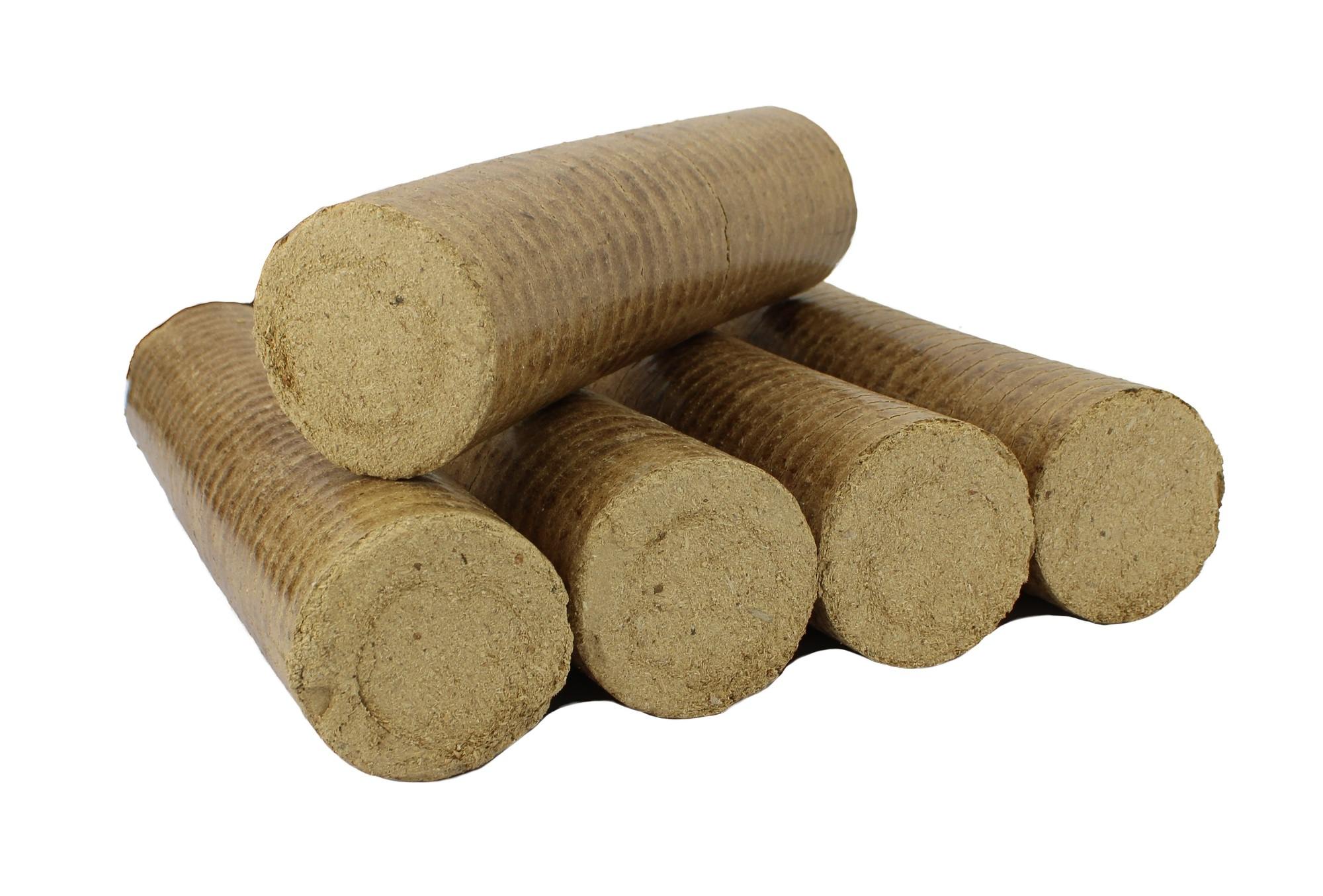 Runde Holzbriketts HARTHOLZ im Karton - 960kg
